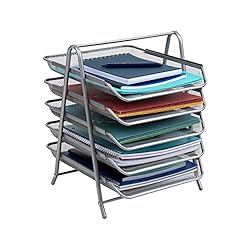 Mind Reader Desk Organizer with 5 Sliding Trays for
