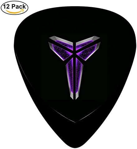 DaMuiu 12 Pack KOBE Guitar Picks Music Set Celluloid Plectrum Bass