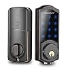 Smart Deadbolt, SMONET Keyless Entry Door Lock with Keypad, Electronic Front Door Bluetooth, Touchscreen Digital, Remote…