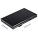 SD Card Holder, WOVTE Aluminum SD TF Micro SD Memory Camera Card Case Holder Protecter Storage,Black