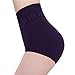 SusenstoneHigh Waist Tummy Control Body Shaper Briefs Slimming Pants (Purple)