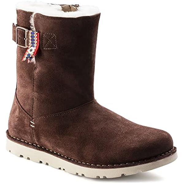 Birkenstock Collins Brown Leather Ankle Boots Side Zip Buckle Lug Sole Mens 41 Amazon.com | Birkenstock Collins Boots, Nl Dark Brown, 4.5  main image 2