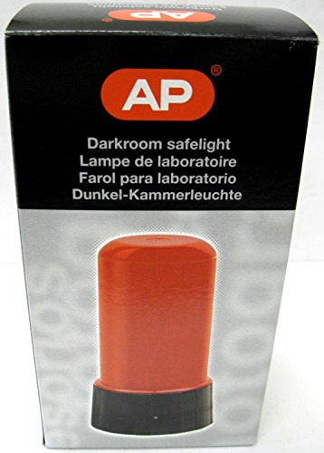 AP ORANGE Darkroom Safelight with 15 Watt Bulb Approx 3" x 5"