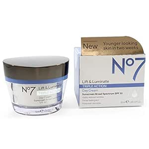 Boots No7 Lift And Luminate Triple Action Day Cream 1.6 Ounce