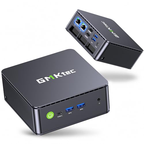 GMKtec G11 Mini PC AMD Ryzen Embedded R2514, 3 Year Support 4C/8T up to 3.7GHz (Beats 3500/N95/N150) 16G DDR4 512G PCIe 3.0 SSD, Dual 2.5G LAN/WiFi 6E/Triple 4K Display for Office/NAS/Soft Router
