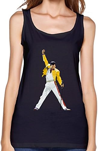 JUJ Rock Band Queen Freddie Mercury Women's Tank Top Black XX-Large
