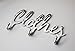Comfify Shabby Chic Style Clothes Coat Rack Hooks Polished Metal Contemporary Wall Mount Clothing Hooks - 4 Wall Hooks, Cute Women Decorative Clothing Rack - Screws Included