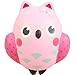 Squishies Owl Stress Relief Toy Stress Reliever Squishy Slow Rising Owl Fruits Kawai Hamster Girl Bread Kawaii Hand Exerciser Fidget Toy Great Gift for Girlfriend Children Birthday Gift Present.