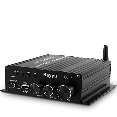 Rayyu Professional Mini HiFi Digital MP3 Amplifier 2x50W Bluetooth 5.0