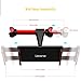 Car Headrest Mount, Lecone 360° Rotated Vehicle Seat Back Stand Bracket Holder Racket for 4.4''- 11'' Smartphones, Tablets, Kindle Fire, Nintendo Switch (Black & Red)