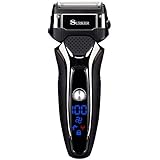 Electric Shaver for Men Wet Dry Foil Shaver Mens Electric Razor USB Charge 90 Minutes Lithium Battery Life Fathers Day Gifts Surker RSCW-9008