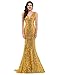 Grace Karin®Women's Sequins Deep V-neck Ball Evening Prom Gown Wedding Dress