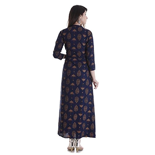stylum solid umbrella printed women kurti