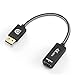 DisplayPort to HDMI Cable 4K 60Hz, ELUTENG DisplayPort to HDMI Adapter UHD Support 3D Male to Female DP to HDMI 2.0 Converter Compatible for Desktop Laptop to Monitor HDTV Projector