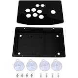 Black Acrylic Panel and Protective Cover DIY Kit, Fighting King Street Fighter Computer Game Panel,Suitable for Arcade Games