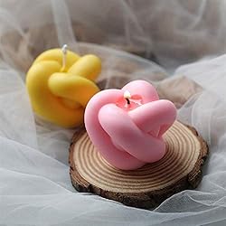 NOA 2 PCS Candle Mold Creative Knot Shape Magic