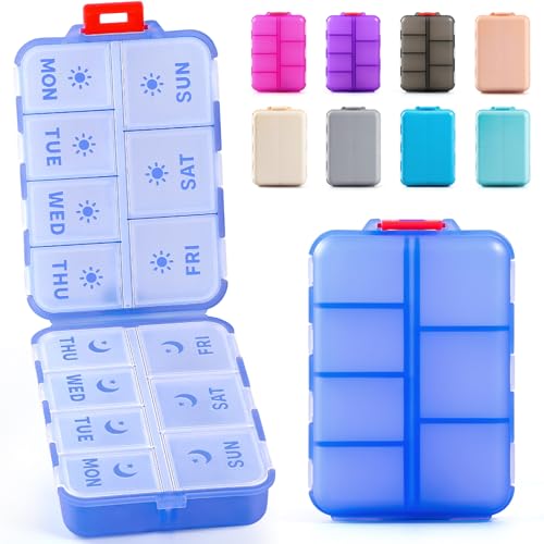 Pill Organizer 7 Day AM PM Travel Case
