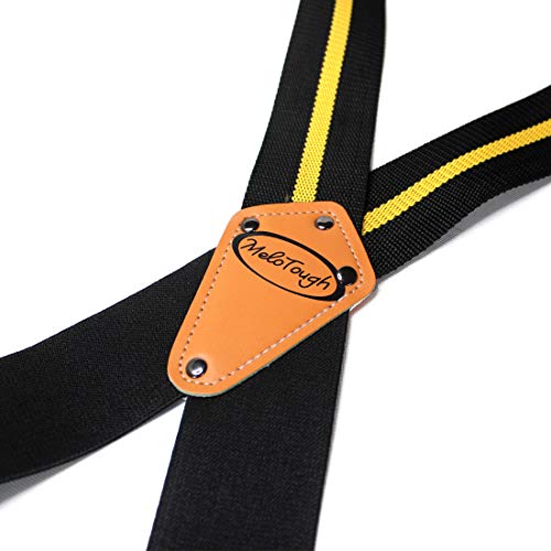 Melo Tough Tool Belt Suspenders Tool Harness for Heavy Duty Work Movable shoulder Pads, Quick