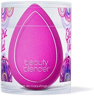 beautyblenderElectric Violet Beauty Blender Makeup Sponge, Super-Soft Foam Easily Blends Foundations, Powders & Creams, Made in USA, Reusable, Washable, Streak Free Application, Vegan