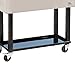 Tenive 80-Quart Stainless Steel Patio Cooler Portable Ice Cooler Cart Rolling Party Drink Entertaining Outdoor Cooler Cart - Silver