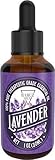 1oz Lavender Essential Oil [RELAXING SCENT] - Glass Amber Bottle with DropperOrganic Pure Therapeutic French for Diffuser, Aromatherapy, Headache, Pain, Sleep-Perfect For Candles & Massage