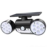 Hallomall Outdoor Solar Wall Lights, Motion Sensor Detector, No Battery Required, No Dim Light Mode, 3 Pack