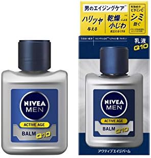 Nivea Men Active Age Balm Emulsion [Men’s Emulsion] [Aging Care] [Provides Firm & Gloss] [Wrinkle] [Whitening] [Prevents Stains/Freckles] [Non-Alcoholic Type] [Fragrances] [3.8 fl oz (110 ml)