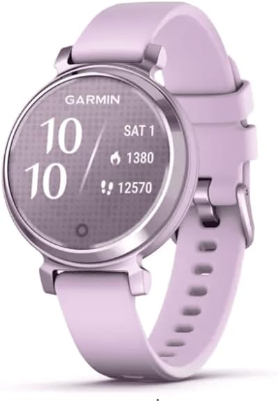 Garmin Lily 2 35mm Smartwatch Lilac Patterned Lens Bright Touchscreen 5 Day