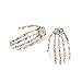 ACE Skull Bone Skeleton Hand Earring Goth Punk Rock Ear Stud Party Fancy Dress