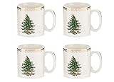 Spode Christmas Tree Gold Collection Mug, set of