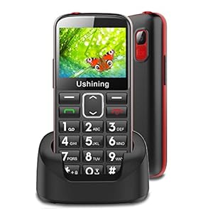 GSM-Big-Button-Mobile-Phone-for-ElderlyDual-Sim-Free-Basic-Mobile-PhoneUnlocked-Senior-Phone-with-SOS-Button-Speed-Dial-1000mAh-HAC-Torch-Side-Buttons-Bluetooth-Charging-Dock-Black ukuu 2G Unlocked Basic Mobile Phone for Seniors with Large Colour 2.4 inch Display, Big Button and Charging Dock [UK and…