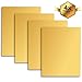 MiPremium Gold Iron On Vinyl, PU Heat Transfer Vinyl HTV 12” x 10” inches 4 pre-Cut Sheets, for T Shirts Sports Clothing Other Garments & Fabrics, Easy to Cut Apply & Press Gold Vinyl (Gold)