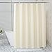 AmazerBath Plastic Shower Curtain, 72 x 84 Inches PEVA Shower Curtain with Heavy Duty Clear Stones and Grommet Holes, Waterproof Thick Bathroom Plastic Shower Curtains-Beige