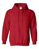 Gildan Heavy Blend Hooded Sweatshirt, Red, Small