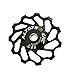 Missm Rear Derailleur Wheel/Pulley Parts/Accessories for Joeky Mountain Bike and Road Bicycle, Ceramic Bearing, 11T