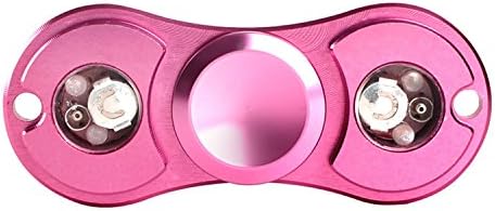 Aknoer Thame Tri-spinner Fidget Finger LED Metal Hand Stres Spinners As Antistress Cube Stress Wheel Spiner Toys Pink