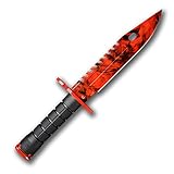 FadeCase M9 Bayonet Elite Ruby - Real CSGO Knife Skin Counter Strike Global Offensive Full Tang Fixed Blade