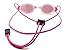 Resurge Sports Anti Fog Racing Swimming Goggles with Quick Adjust Bungee Strap (Pink Mirror)