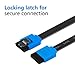 AVACON SATA III Cable, SATA III 3 Pack 6Gbps Straight HDD SDD Data Cable with Locking Latch 18 Inch for SATA HDD, SSD, CD Driver, CD Writer