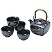 Happy Sales HSTS-DFS03, Japanese Blue Dragonfly Tea Pot and Tea Cups set