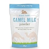 Desert Farms - Organic Whole Camel Milk Powder - Made From Pure Camel Milk - Non-GMO and Non-Gluten - Excellent Replacement For Yar Goat and Soy Milk - Made In The USA [7 Ounce]