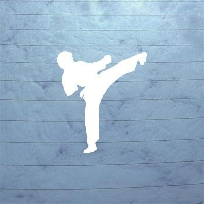Window Laptop Vinyl Die Cut Karate Kid Kick Jaden Smith Car Macbook Bike Auto Will Movie Notebook Adhesive Vinyl Wall Art Decoration Home Decor Sticker Decal Decor White