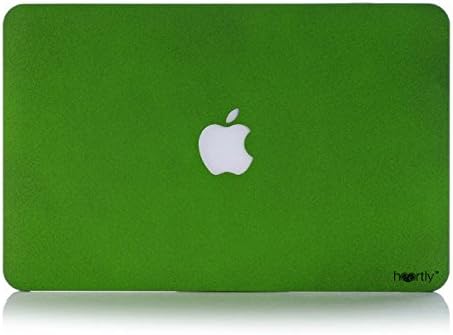 Heartly Quicksand Finish MacBook Flip Thin Hard Shell Rugged Armor Hybrid Bumper Back Case Cover for MacBook Pro 13" inch A1278 - Great Green