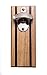 Bruntmor, CAPMAGS Strong Magnetic w/Zinc Alloy Beer Opener & Cap Catcher - Metal Magnetic (Rubberwood)