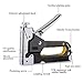 Amy 3 in 1 Heavy Duty Staple Gun with Staple Remover Tack Lifter, Hand Operated Stainless Steel Stapler Brad Nail Gun, Furniture Stapler, Upholstery Gun, 900 Staples Attached, Black
