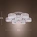 LightInTheBox Acrylic Chandelier with 9 Lights, Flush Mount, Modern Ceiling Light Fixture (Chrome Finis ) For Living Room,,Dress Room