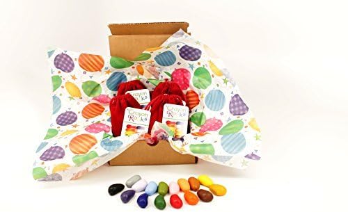 Crayon Rocks Sixteen Colors in a Red Velvet Bag (in a Box) by Crayon Rocks