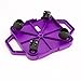 Cosom Scooter Board, 12 Inch Children's Sit & Scoot Board With 2 Inch Non-Marring Nylon Casters & Safety Guards for Physical Education Class, Sliding Boards with Safety Handles, Purple