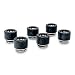 EKWB EK-HDC Compression Fitting for EK Rigid Tubing, 12mm OD, Black, 6-Pack primary