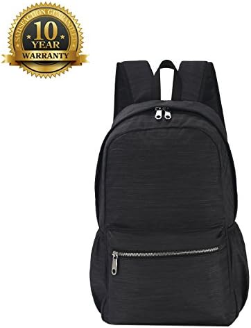 Backpack Casual Rucksack Nylon water resistant climbing Outdoor School bag Knapsack for Ipad Tablet laptop Unisex Men Women Boys Girls lightweight Large Capacity Dark Grey